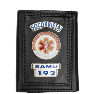Carteira SAMU – Sintético – Preta